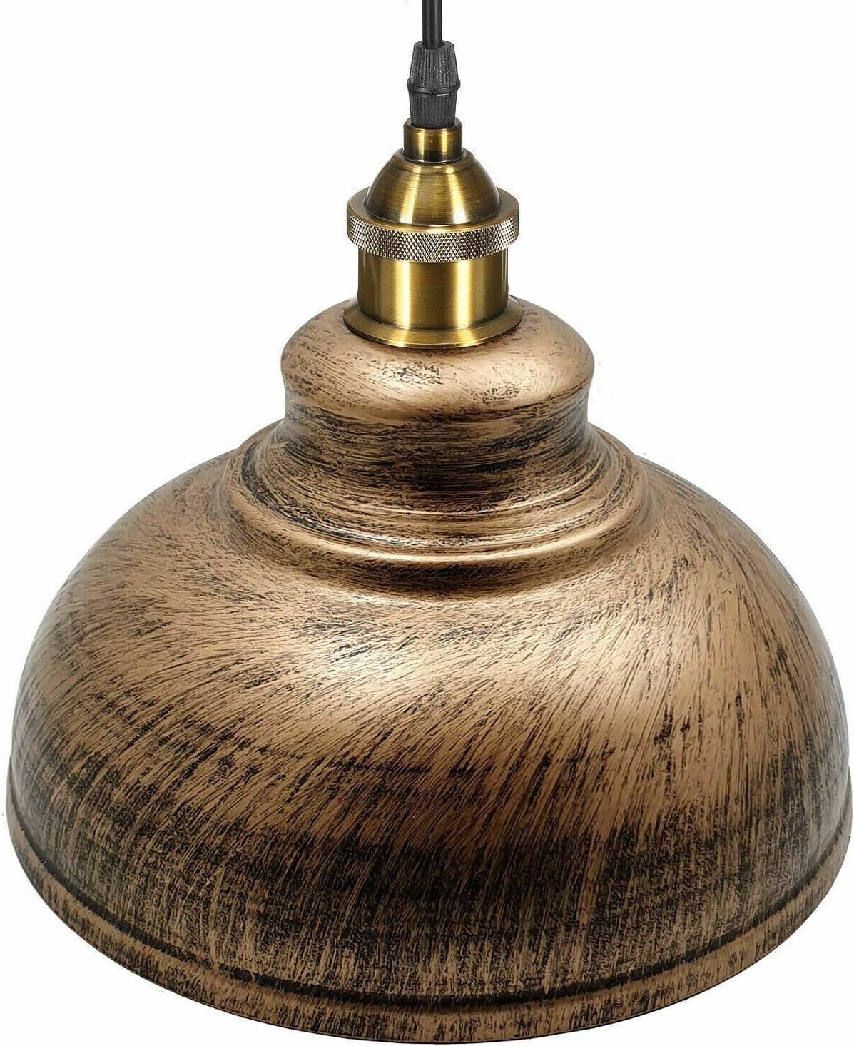 Vintage Easy Fit 29cm Brushed Metal Ceiling Pendant Lampshade