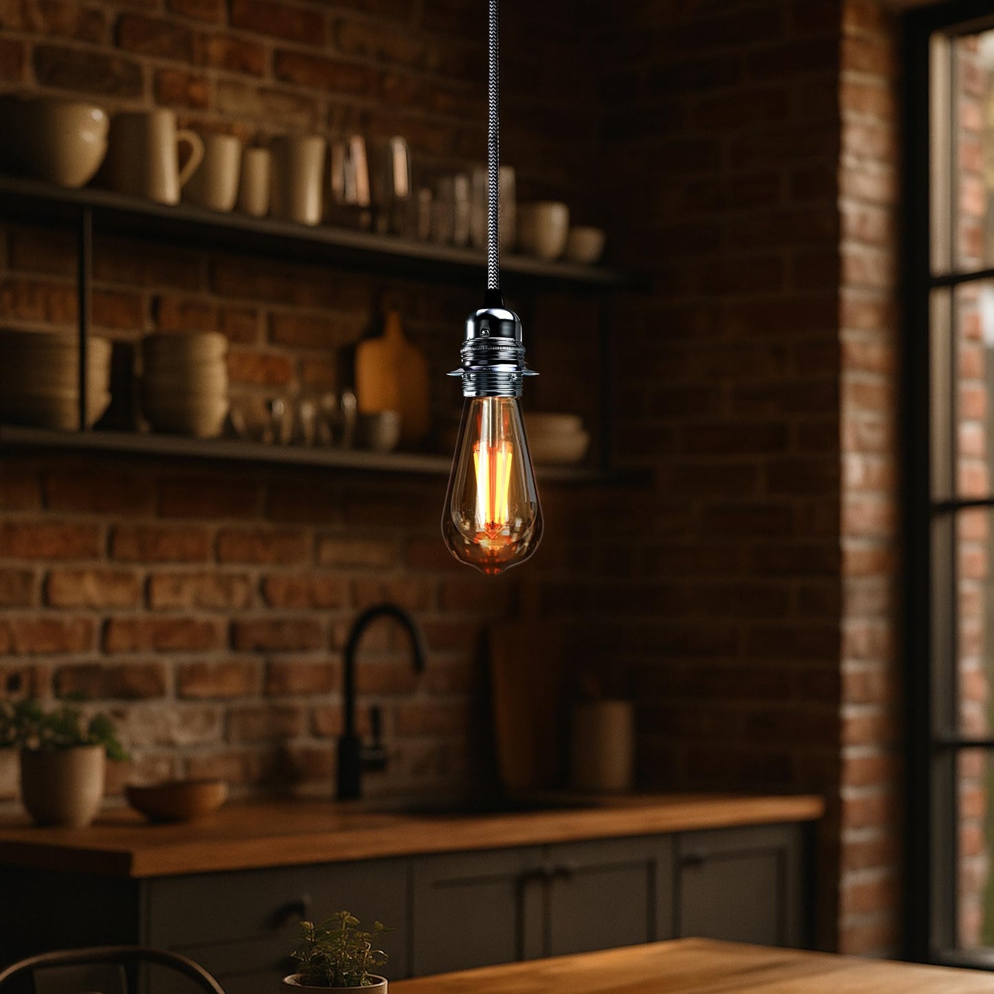 Vintage Metal E27 Spider Pendant Hanging Light Fixtures