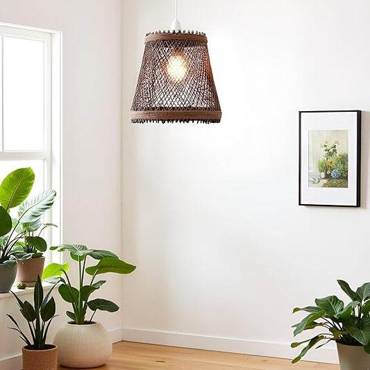 Nest Bird Cage Pendant Lights Woven Rattan Creative Lamp Cage