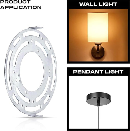 Light Fixture Ceiling Bracket Round Crossbar Mount