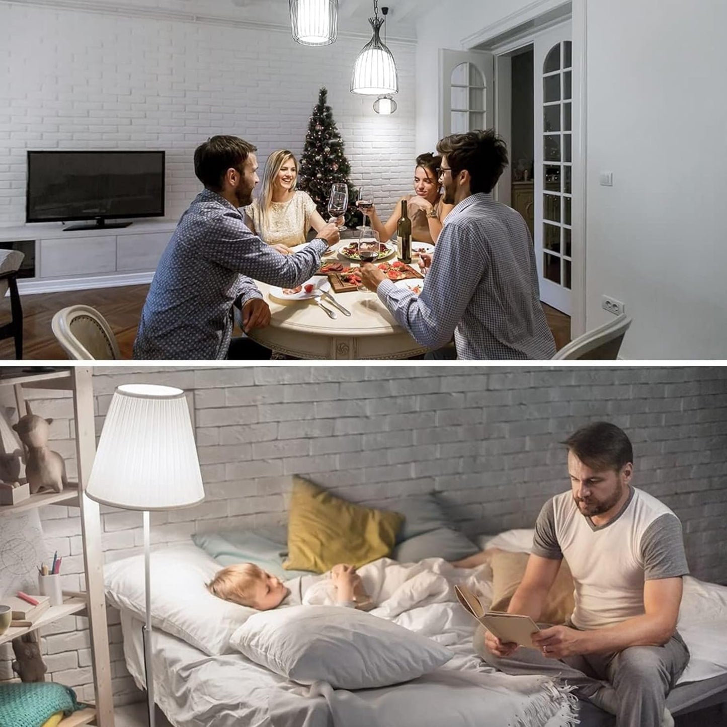 LEDSone LED E27 A60 Light Bulbs, 18W (100W Equivalent) Non-dimmable Cool White 6500K Super Bright 1806 Lumens GLS Golf Globe Edison Screw Base Energy Saving Light Bulb for Modern Home Decoration