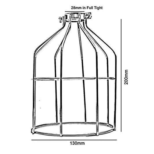 Industrial Birdcage Ceiling Light Shade Modern Design