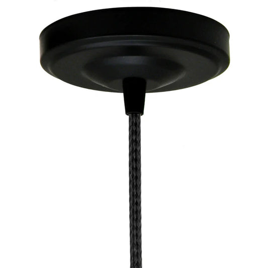 Side Fitting Ceiling Rose 108mm Diameter Single Outlet