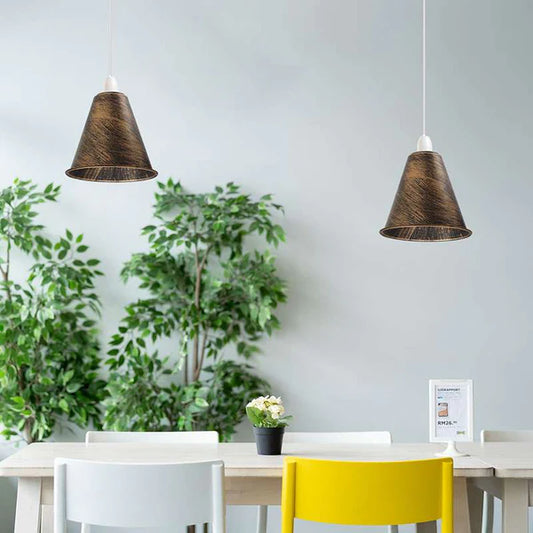 Easy Fit Pendant Light Shade 18cm Metal Lampshade Wall Lamp