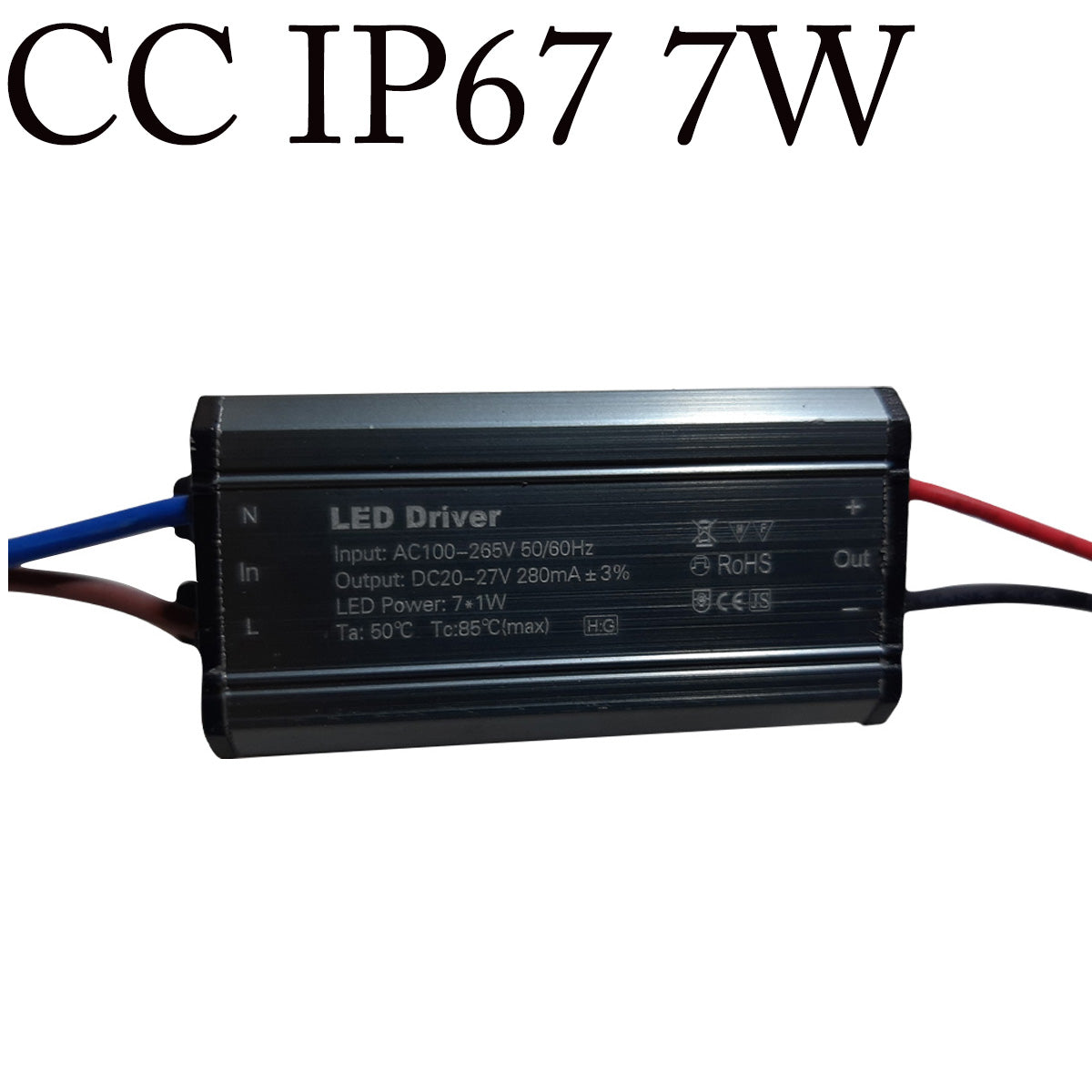 IP67 LED Drive 7W,12W,24W DC 36-45V 1000mAmp Constant Current Transformer