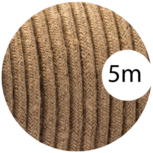 Premium 0.75mm 2-Core Round Vintage Braided Hemp Light Flex