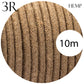 3 Core Round Vintage Italian Braided Fabric Cable Flex 0.75mm Hemp UK