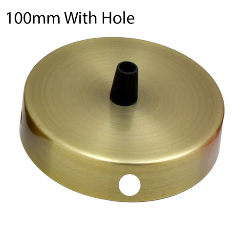 Electro plating Side Fitting 100mm Side Hole Ceiling Rose