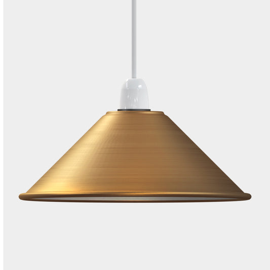 Metal cone pendant light cheap £7.89 UK price 8 colours
