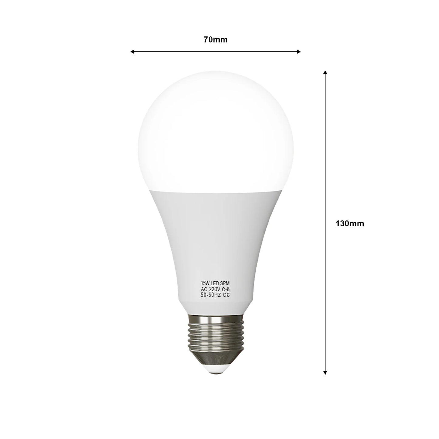 E27 15W Energy Saving Warm White LED Light Bulbs A60 E27 Screw-in non dimmable bulbs
