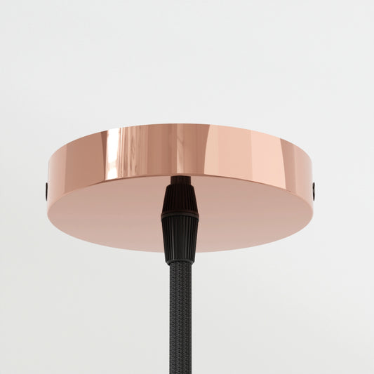 100mm x 20mm Side Fiting Single Outlet Electro plating Ceiling Rose