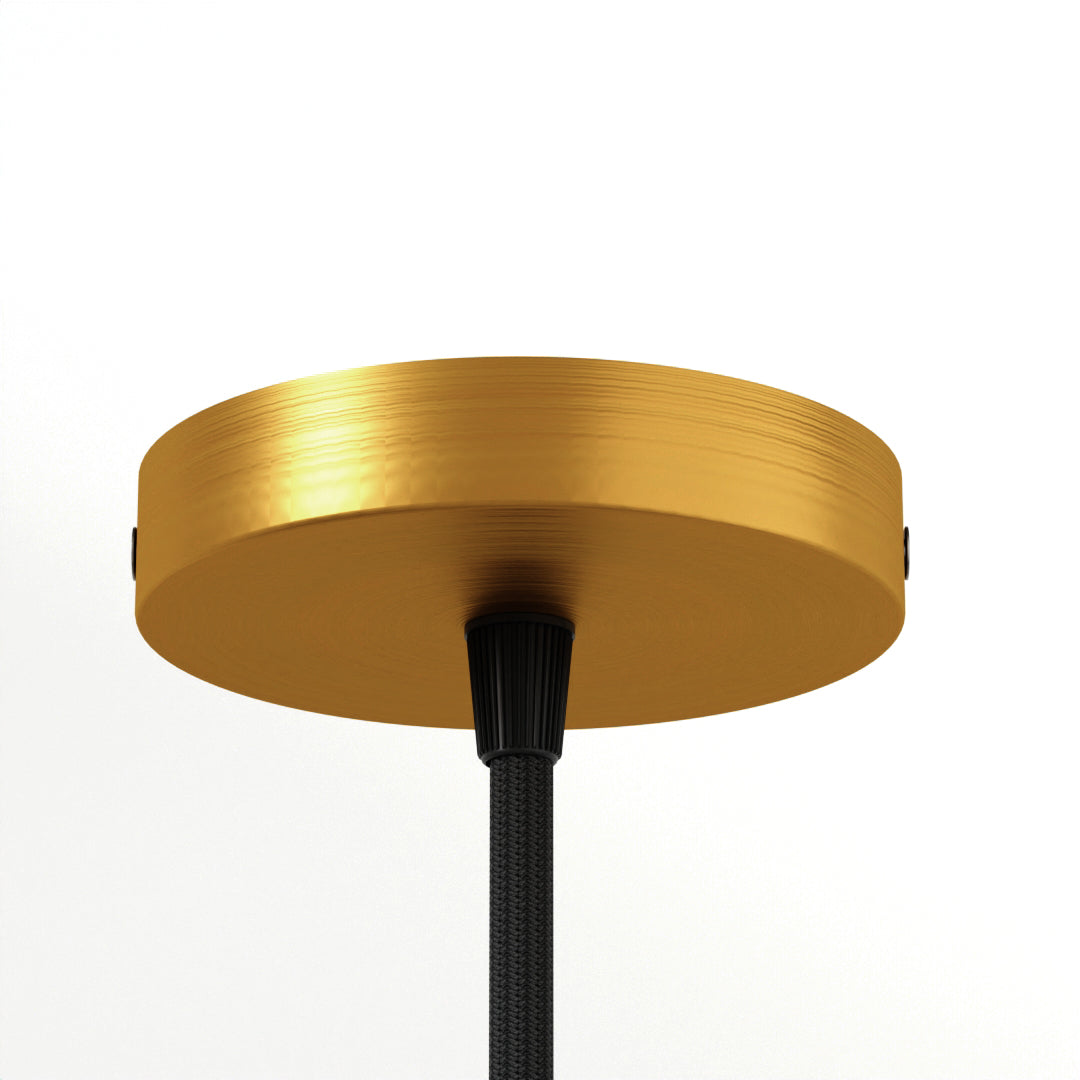 100mm x 20mm Side Fiting Single Outlet Electro plating Ceiling Rose