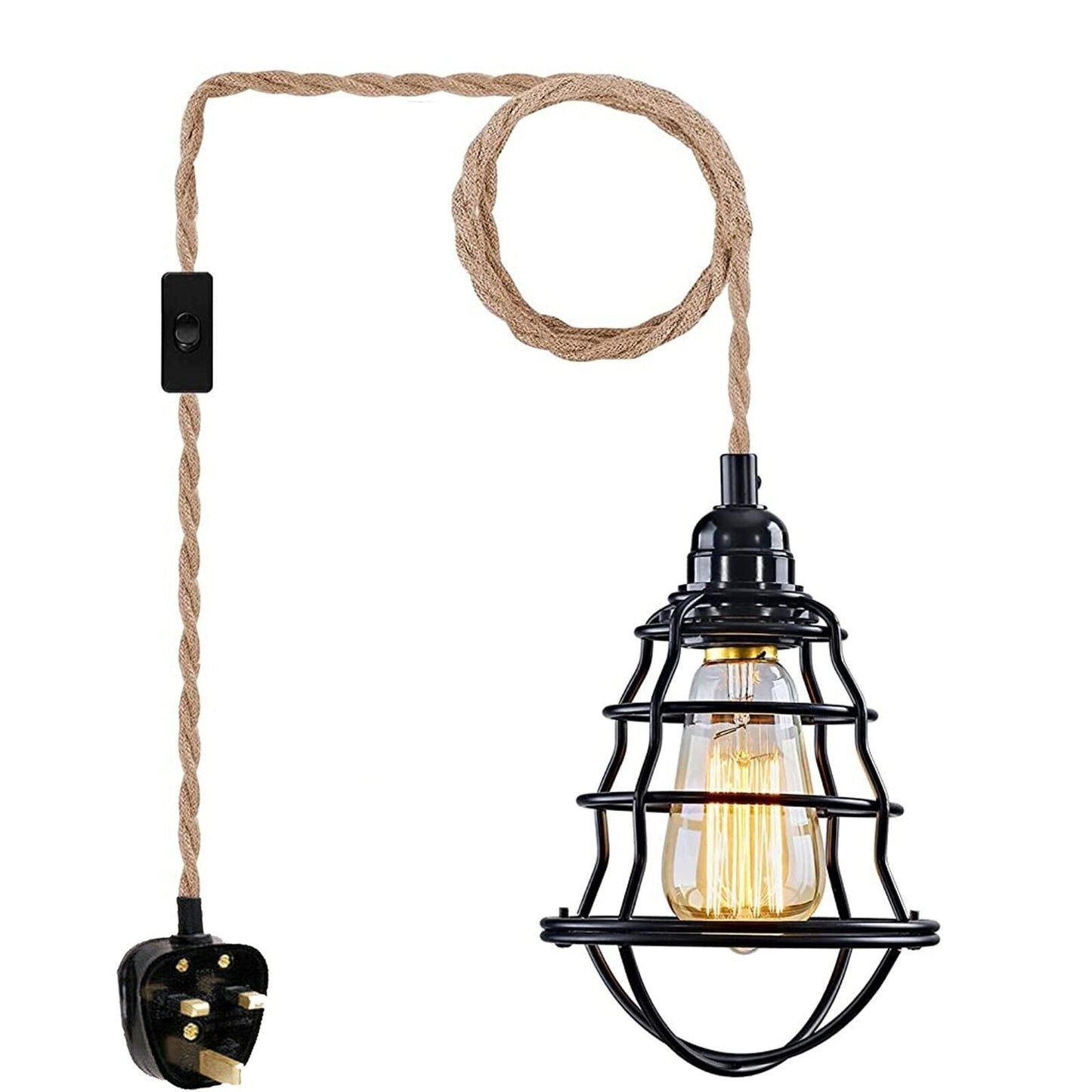 ceiling lamp with plug