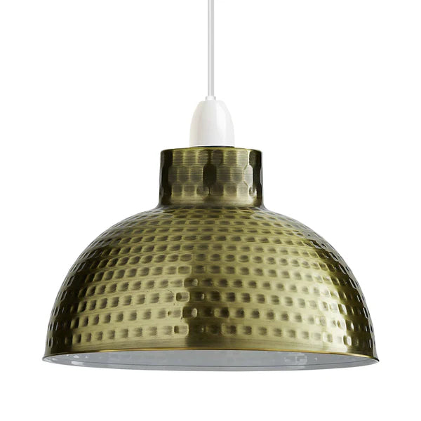 Green Brass kitchen light shade