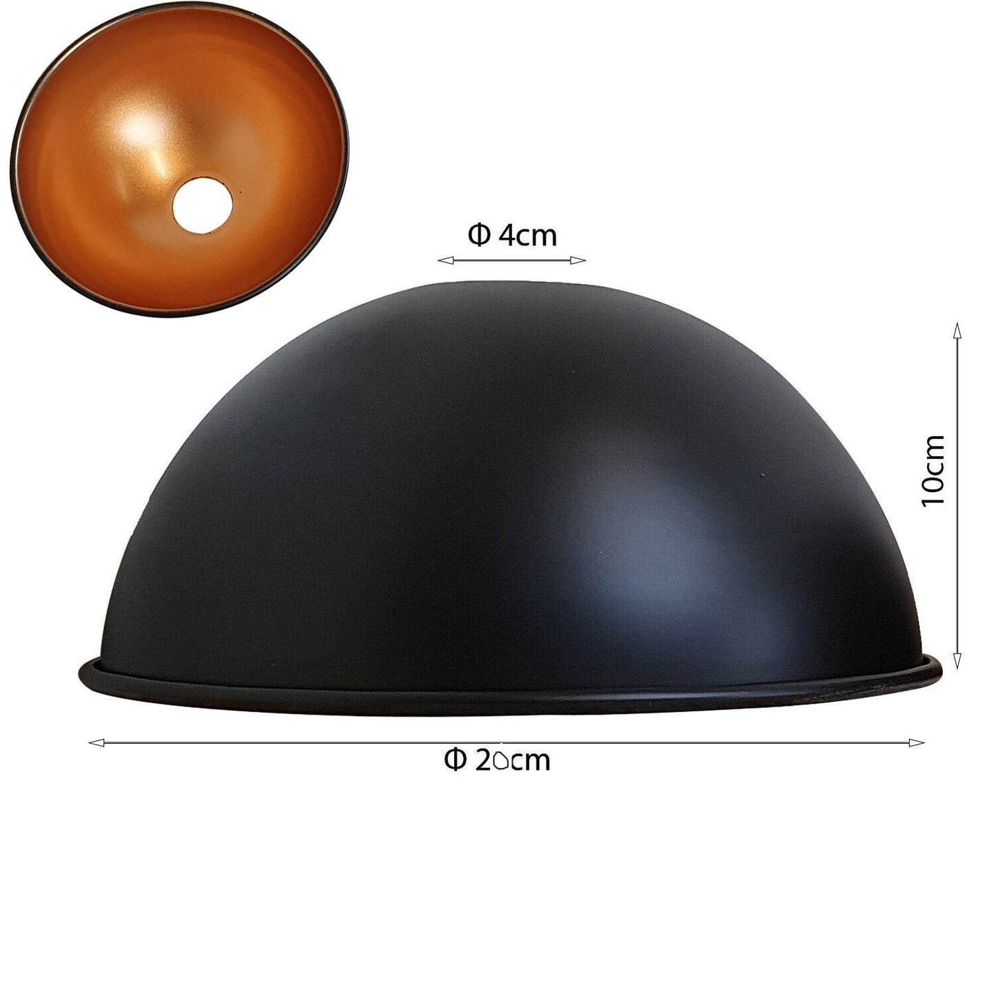 Painted 21 cm Dome Easy Fit Light Shades Modern Ceiling Pendant Lampshades