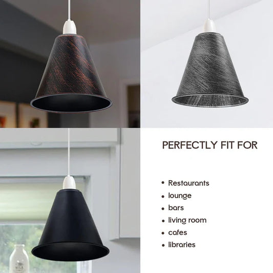 Easy Fit Pendant Light Shade 18cm Metal Lampshade Wall Lamp
