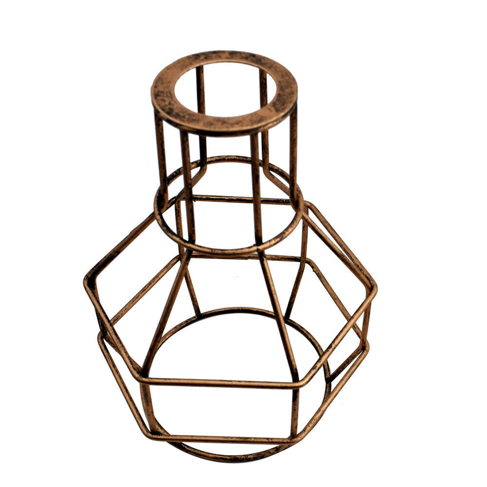 Vintage Metal wire cage Ceiling Industrial Pendant Light Lampshade