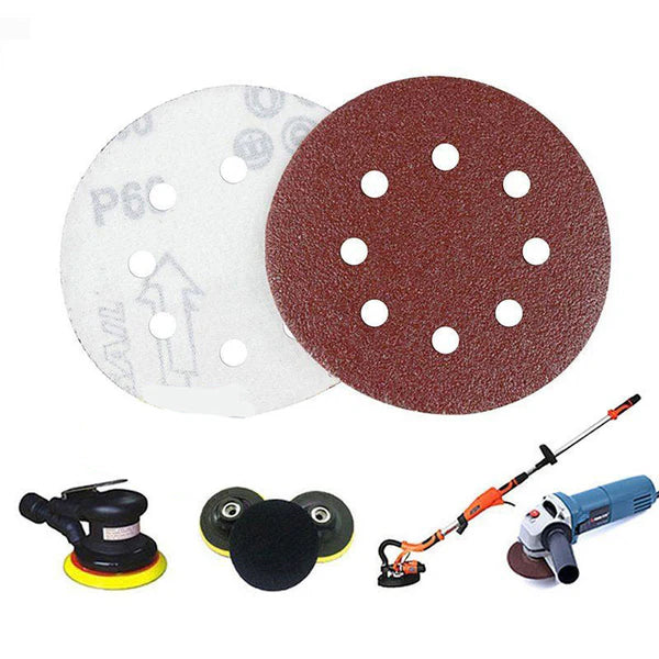 P-400 5 inch 8 Hole Sanding Discs Grind Paper Sanding Disc