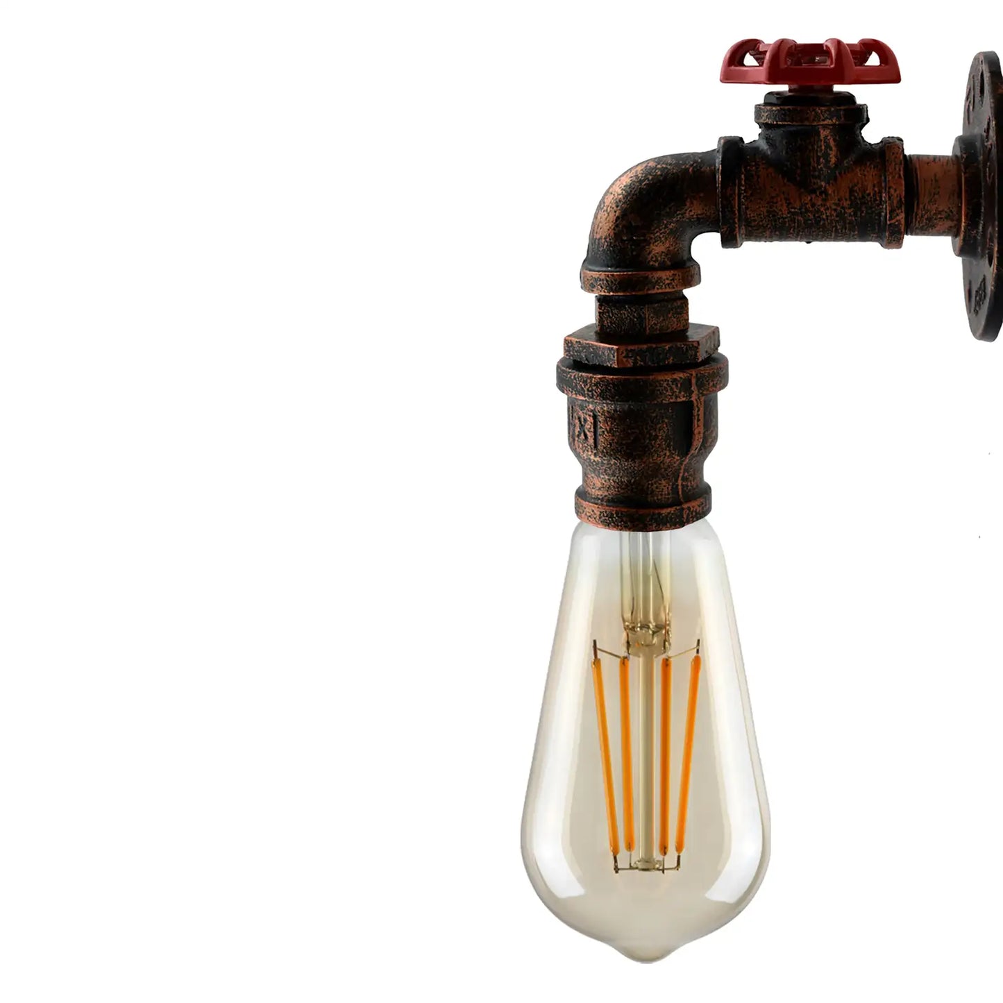 pipe wall light E27 Vintage Steampunk Metal wall sconce