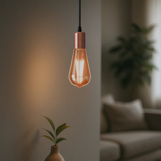 Vintage E27 Fitting Suspension Light Base Copper Lamp Holder Ceiling Pendant Lights~3640