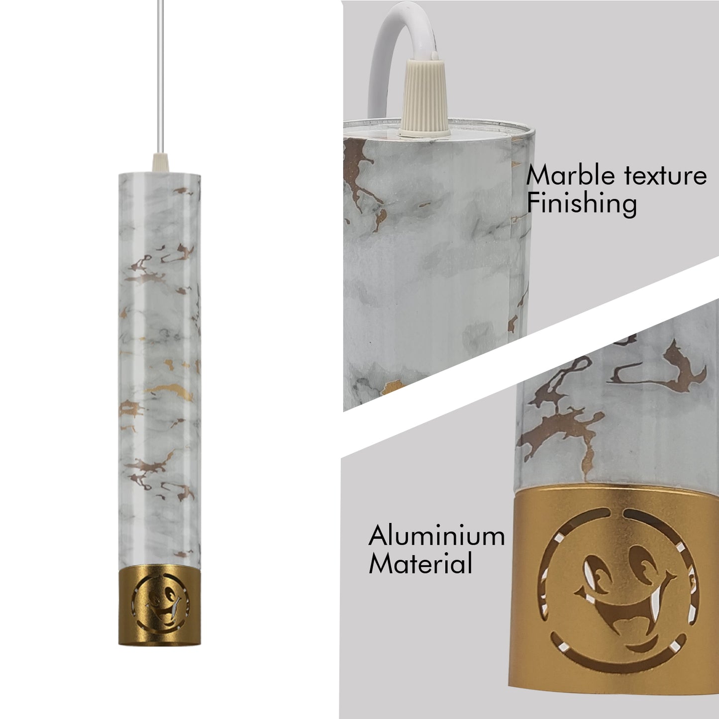 Pendant Long Tube Light Modern Cylinder Pipe Contemporary