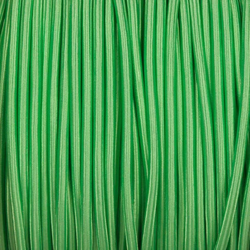 0.75mm 2 core Round Vintage Braided Light Green Fabric Covered Light Flex