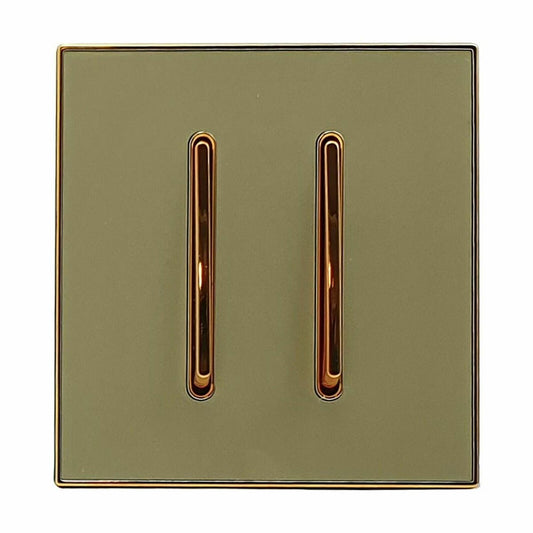 Screw less Wall Light Gold Glossy Switch