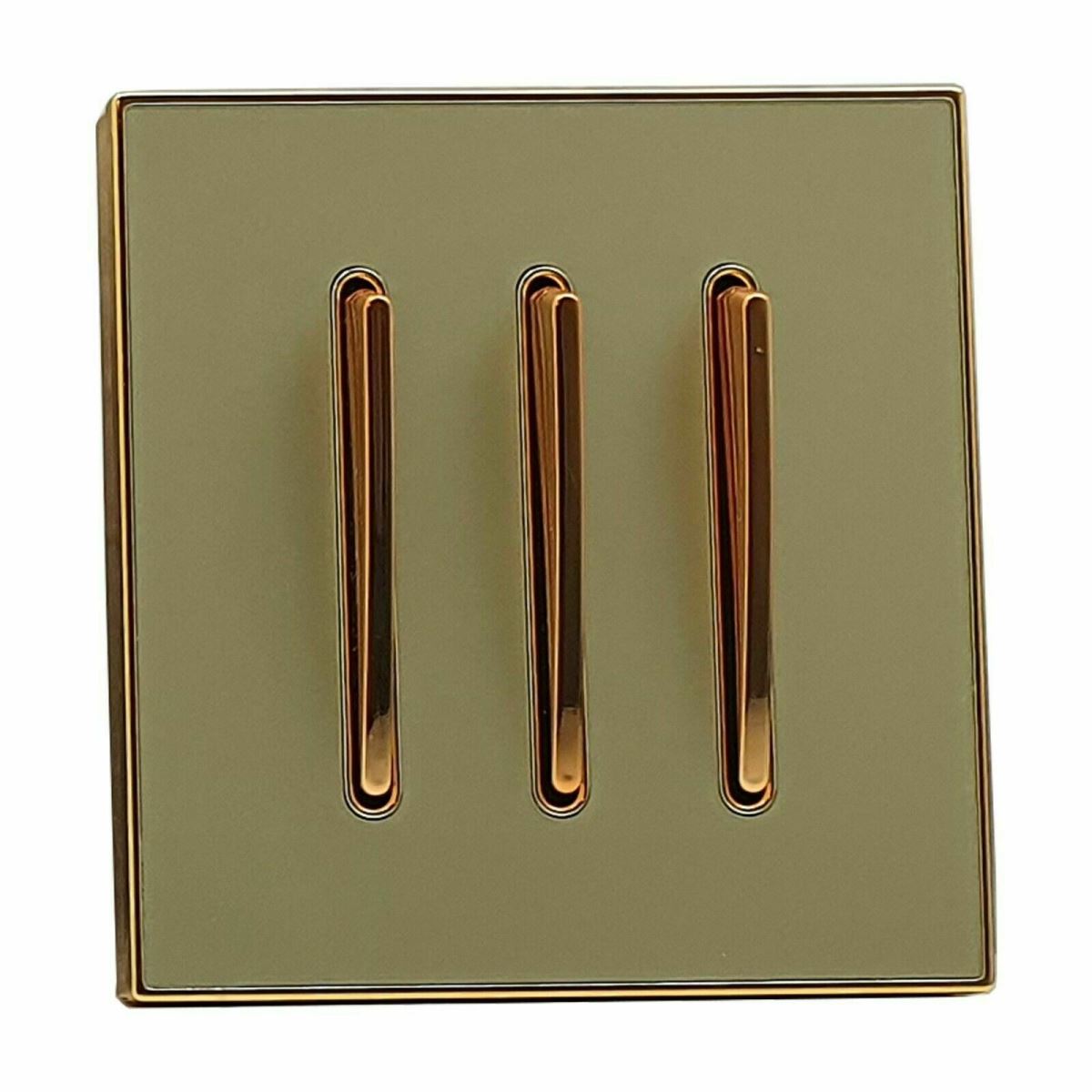 Screw less Wall Light Gold Glossy Switch