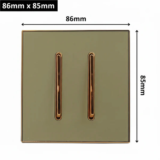 gold wall switch, vintage wall switch, industrial wall switch, decorative light switch, UK wall switch, brass/gold finish switch