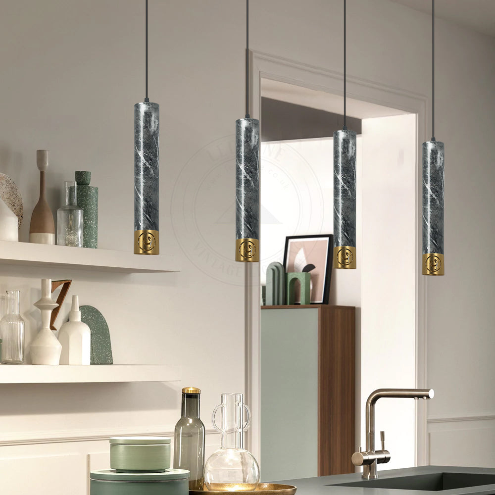 Pendant Long Tube Light Modern Cylinder Pipe Contemporary