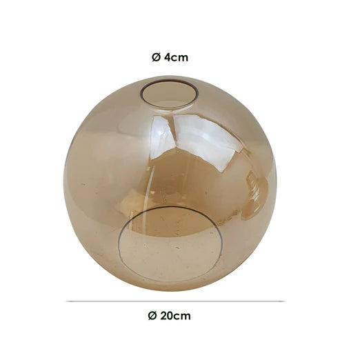 Aesthetics Vintage Amber Glass Pendant Light Lamp Shade