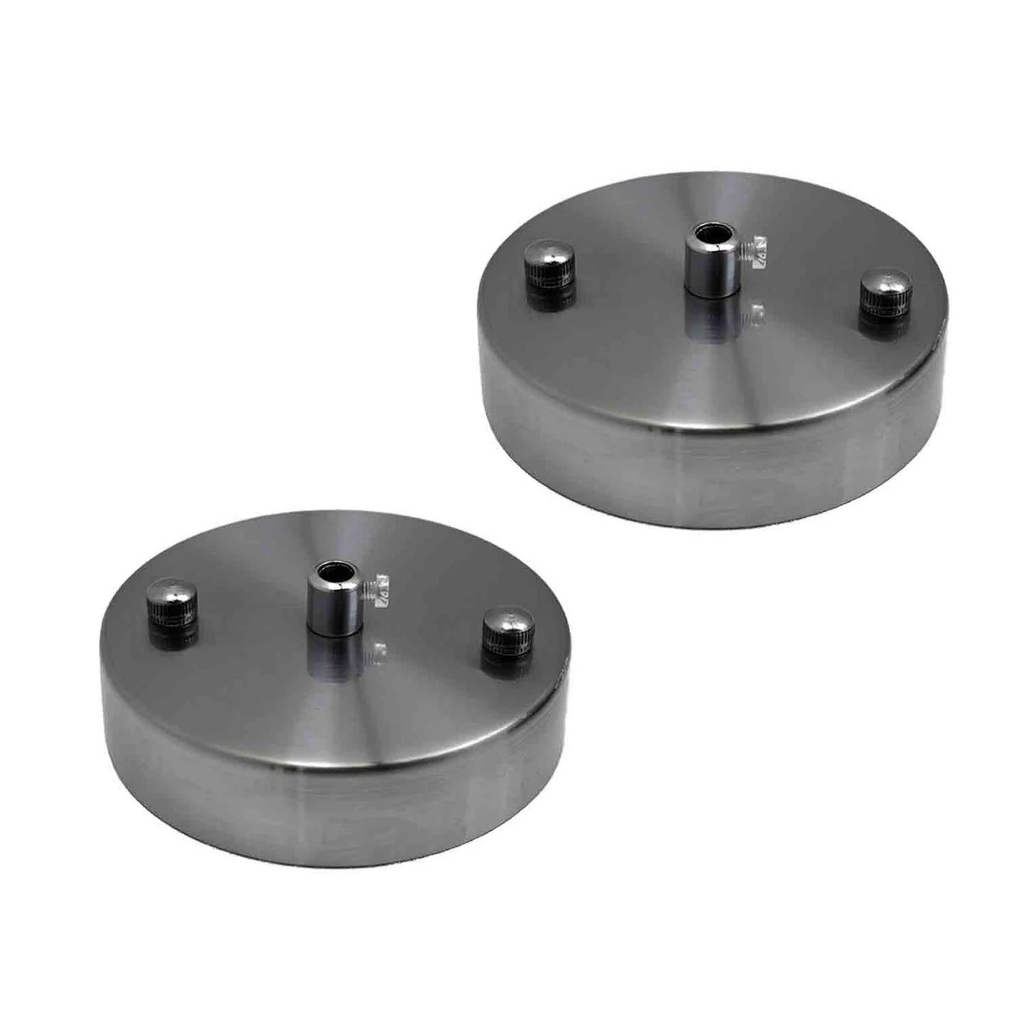 100mm Front Fitting 1 Outlet Metal Ceiling Rose