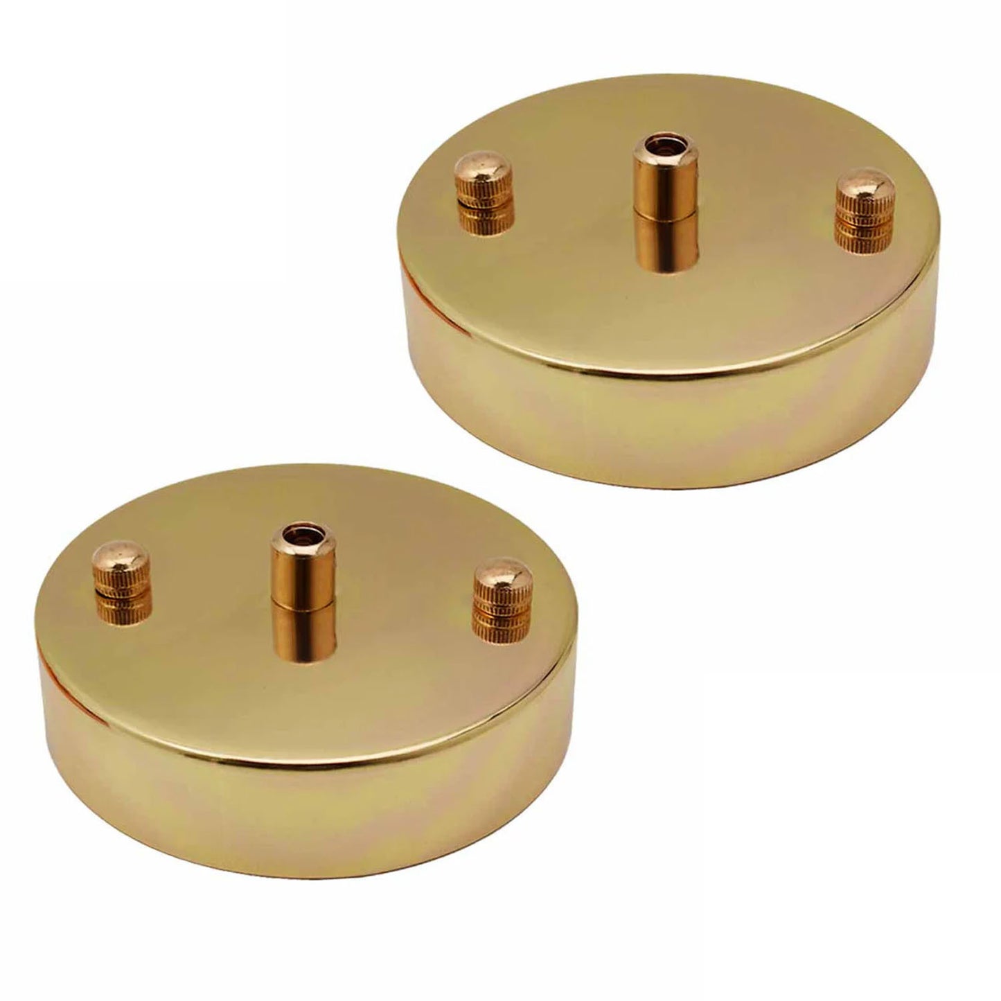 100mm Front Fitting 1 Outlet Metal Ceiling Rose