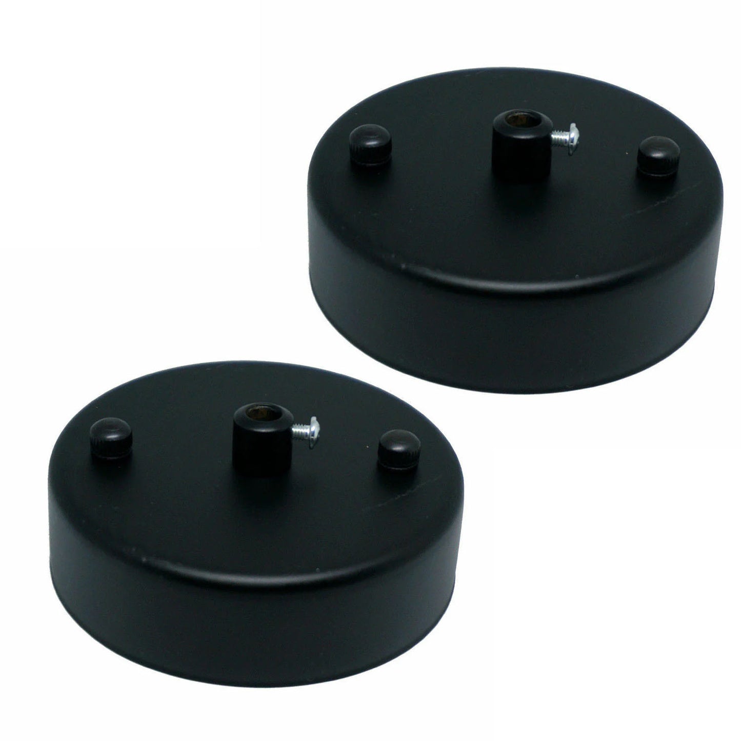100mm Front Fitting 1 Outlet Metal Ceiling Rose