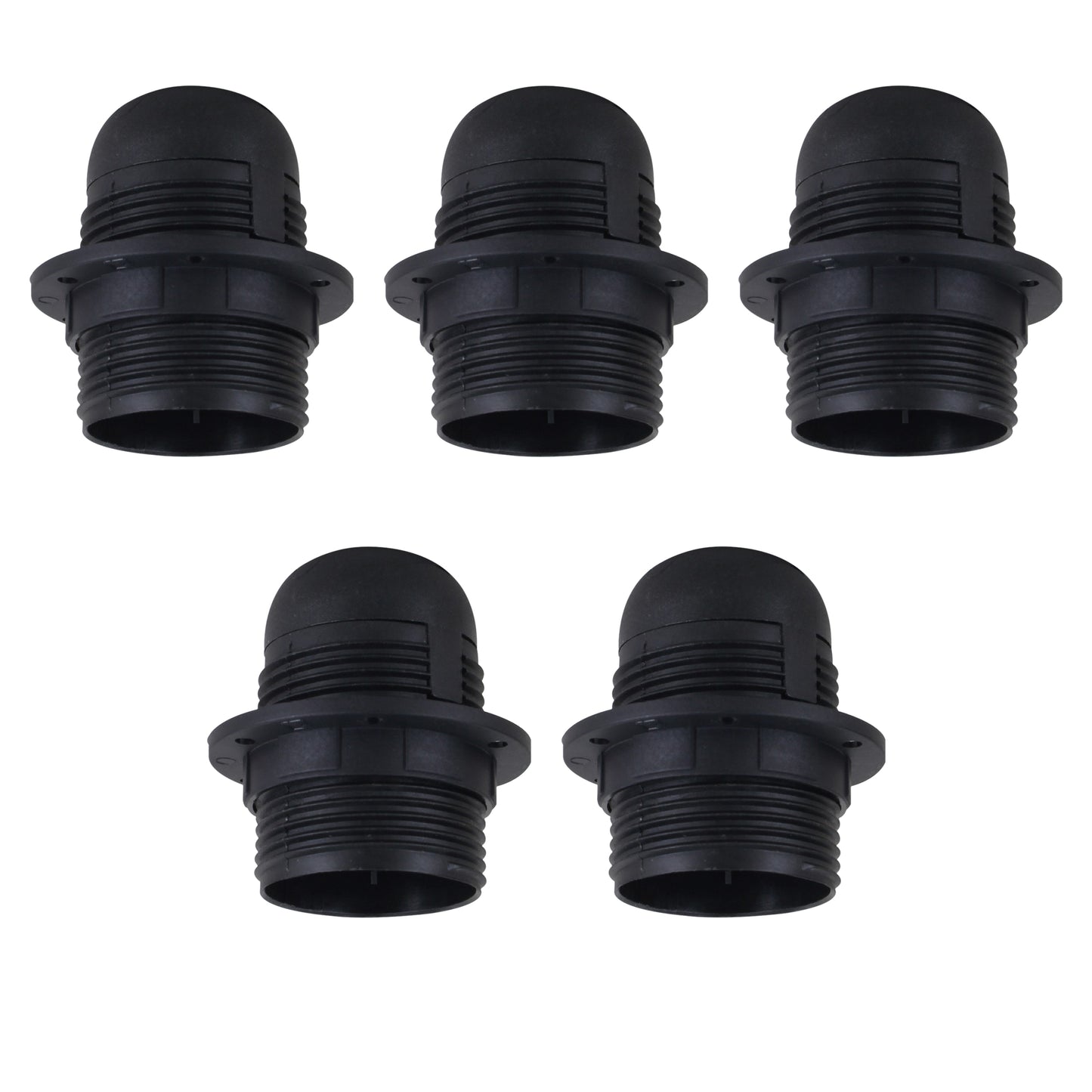 Black pendant bulb holder E27 for sleek lighting solutions