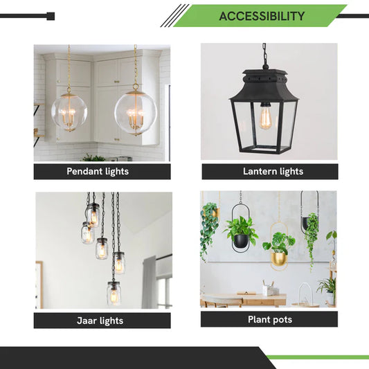 Light Chain Vintage 32mm x 17mm Lighting Chandeliers Chain for Lighting Ceiling Pendant Lights Home Decoration