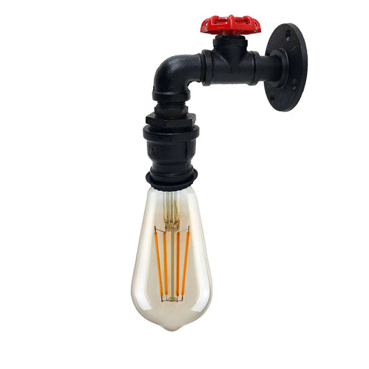 pipe wall light E27 Vintage Steampunk Metal wall sconce