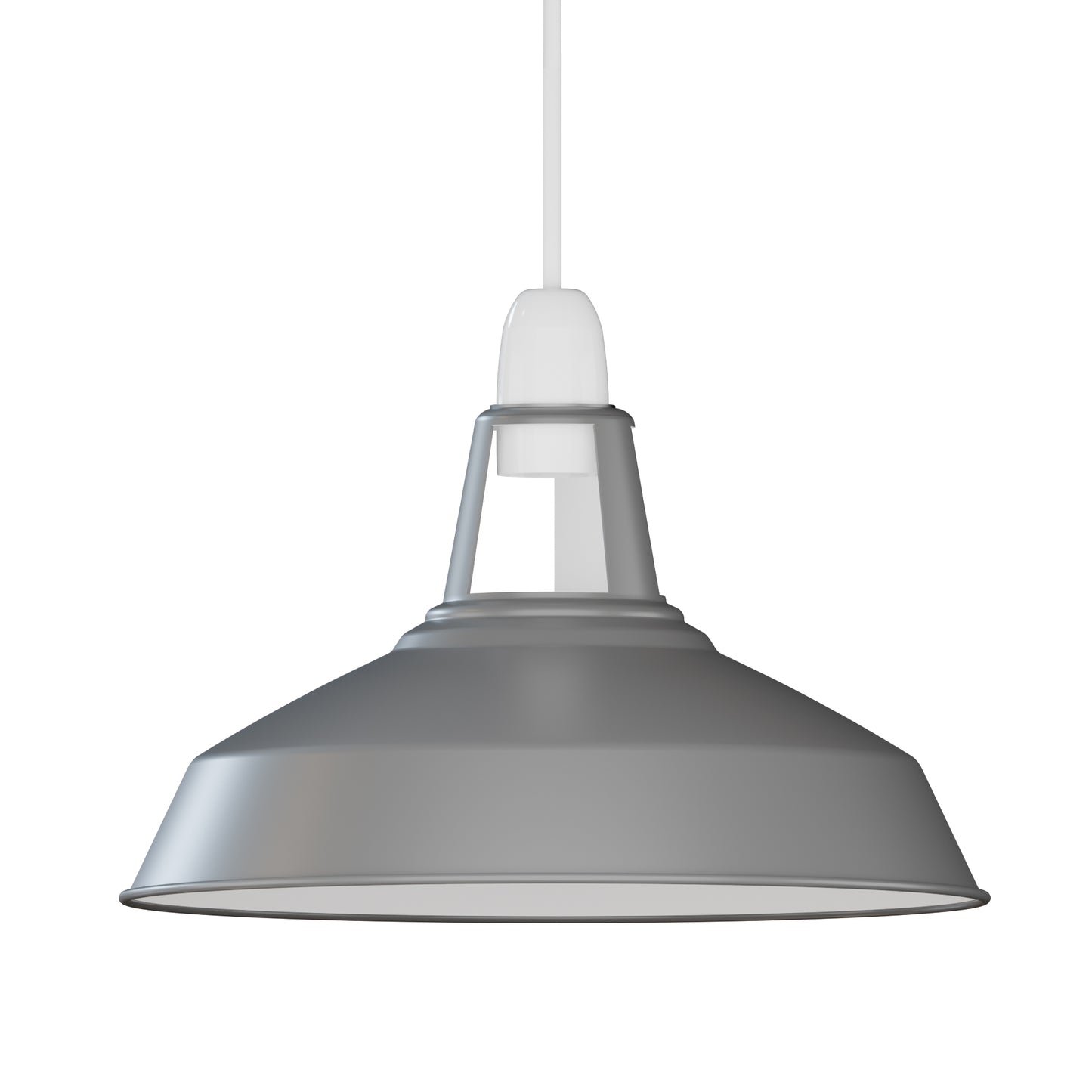 Easy Fit Pendant Shade - Industrial Metal Replacement (E27)