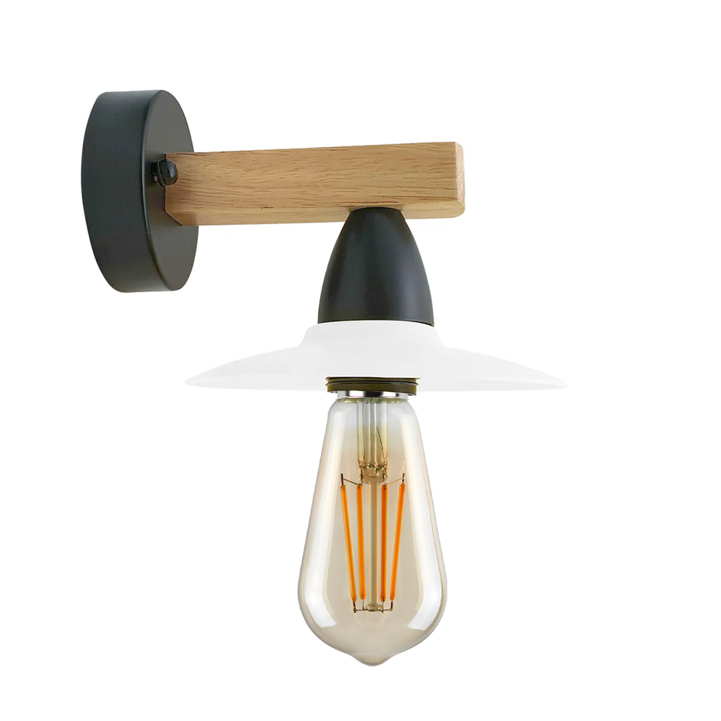 Modern Industrial Vintage Retro Wood Sconces Wall Lights Lamp Fitting Fixture