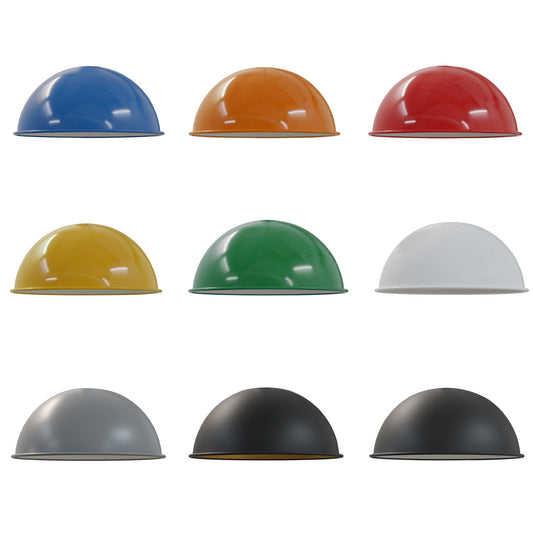Painted 21 cm Dome Easy Fit Light Shades Modern Ceiling Pendant Lampshades
