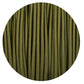 0.75mm 2 core Round Vintage Braided Army Green Fabric Covered Light Flex
