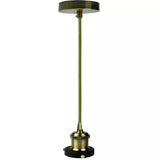 Vintage Green Brass Pendant Lamp Set~3258