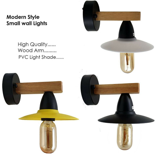 Modern Industrial Vintage Retro Wood Sconces Wall Lights Lamp Fitting Fixture
