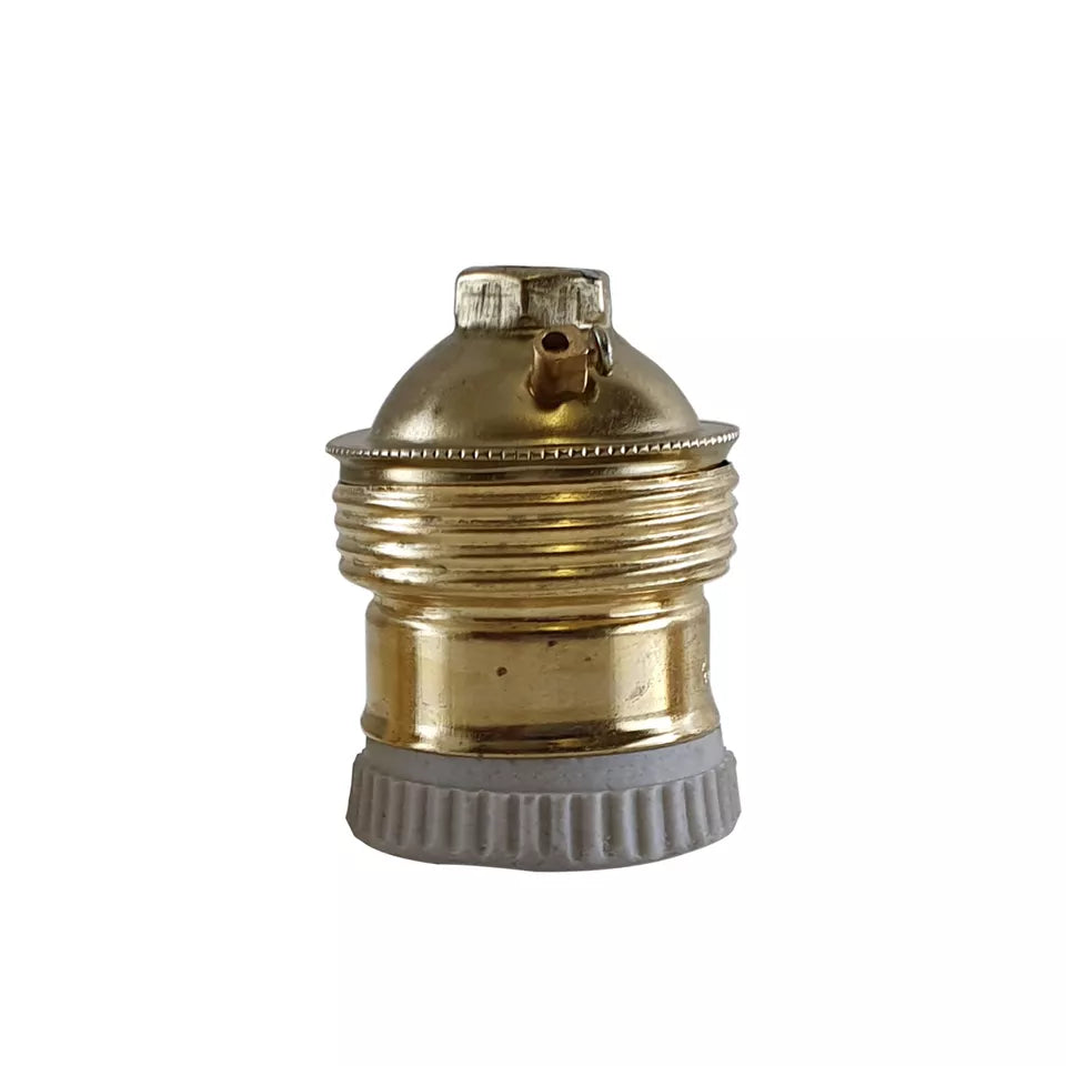 Lamp Holder E27 B22 Bayonet Plain 10mm Conduit Pipe Cap Lamp Light