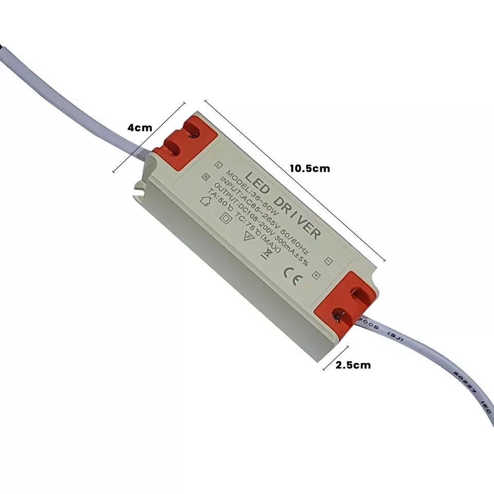 36-50W DC 108V–200V 300mAmp Output Voltage LED Driver by Guangye