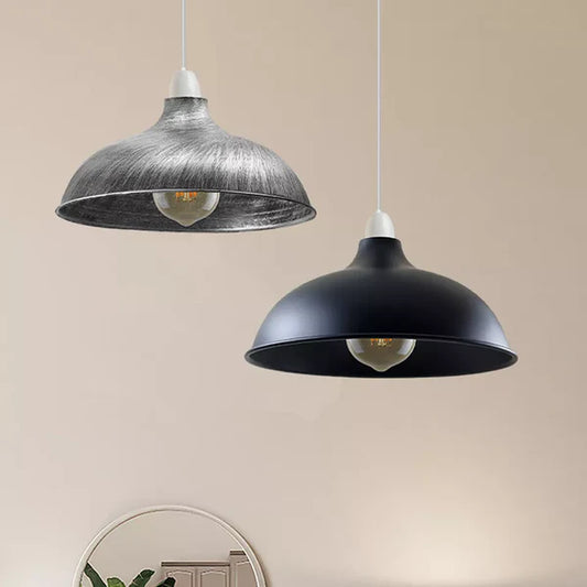 Metal lamp shade pendant light fixtures