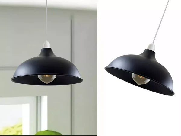 Metal lamp shade pendant light fixtures