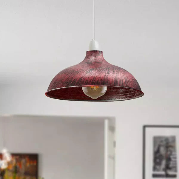 Metal lamp shade pendant light fixtures