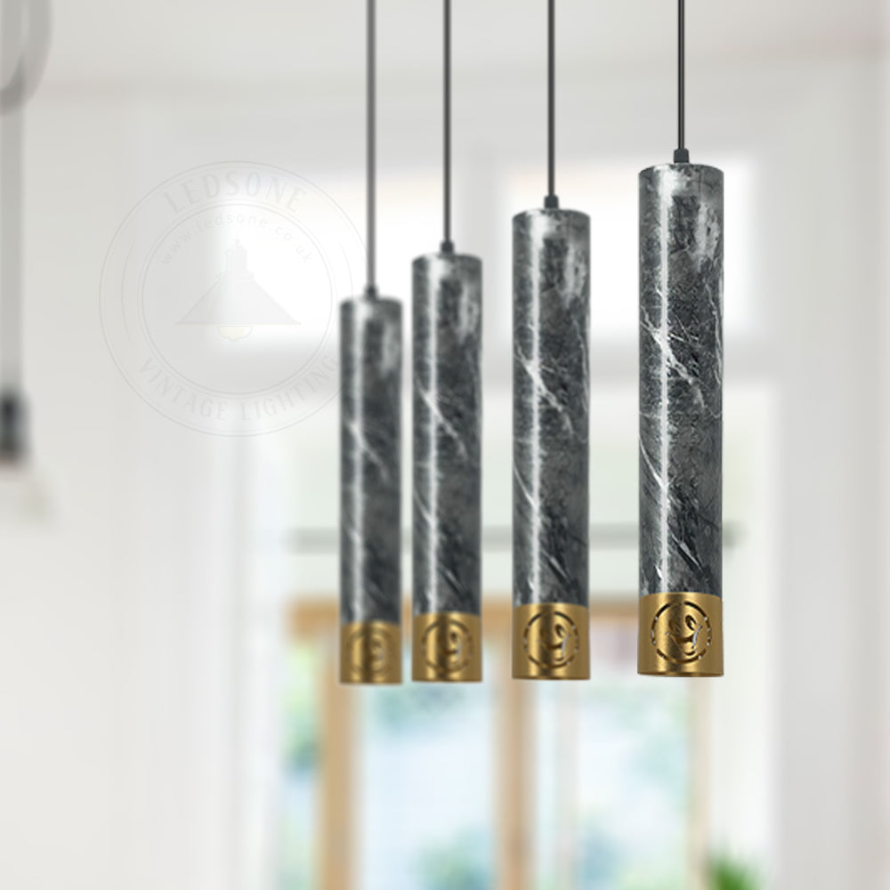 Pendant Long Tube Light Modern Cylinder Pipe Contemporary