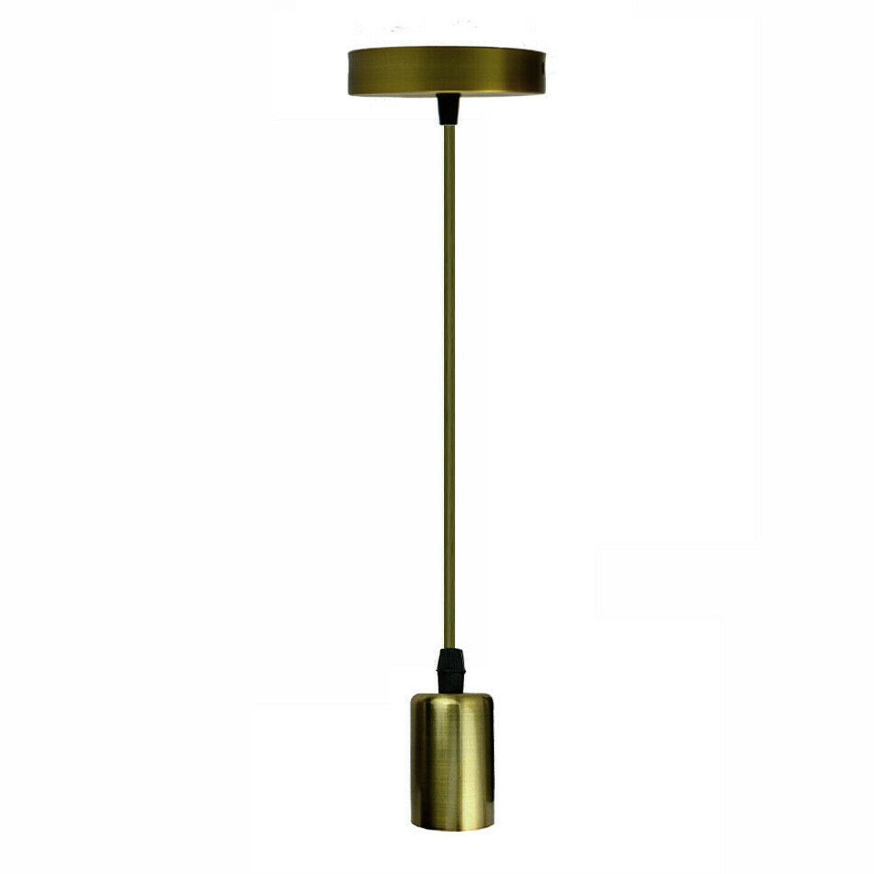 Ceiling Light Bulb Holder Pendant Light Metal E27 Light Bulb Holders for Living Room, Dining Room and Kitchen Island~1294 - electricalsone UK Ltd